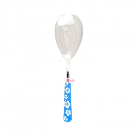 Pala riso a fiori - turchese