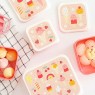 Set di 4 contenitori porta pranzo fantasia gelati