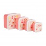 Set di 4 contenitori porta pranzo fantasia gelati