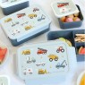 Porta pranzo bento 3 scomparti fantasia veicoli