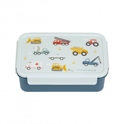 Porta pranzo bento 3 scomparti fantasia veicoli