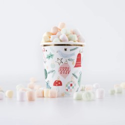 Bicchieri di carta fantasia festiva 2