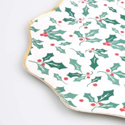 Piattini di carta fantasia agrifoglio 2