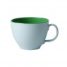 Mug in melamina bicolor azzurro/verde
