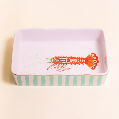 Pirofila da forno rettangolare con aragosta | Yvonne Ellen