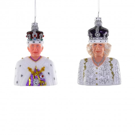 Decorazione natalizia - Re Carlo e Regina Camilla