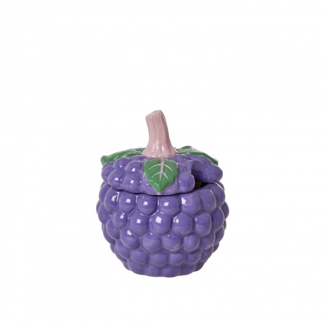 Barattolo in ceramica a forma di grappolo d’uva