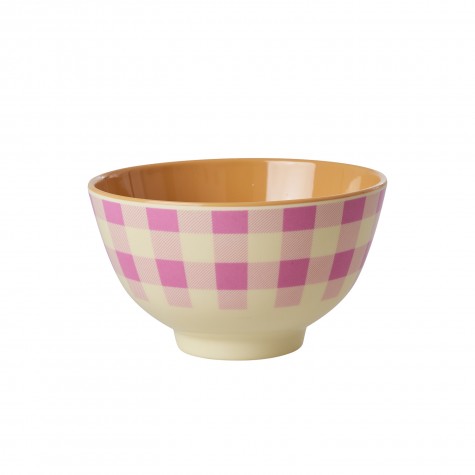 Tazza piccola da colazione in melamina fantasia a quadri