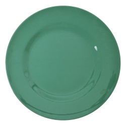 Piatto piano in melamina verde smeraldo
