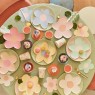 Bicchieri di carta fantasia Happy Flowers