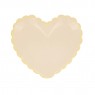 Piattini di carta a forma di cuore in colori pastello assortiti