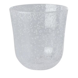 Bicchiere in acrilico trasparente con design a bolle