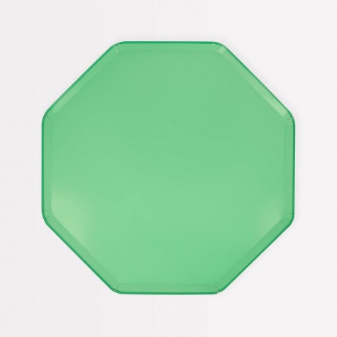 Piattini colorati di carta verde smeraldo