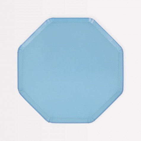 Piattini colorati di carta blu fiordaliso Piattini colorati di carta blu fiordaliso