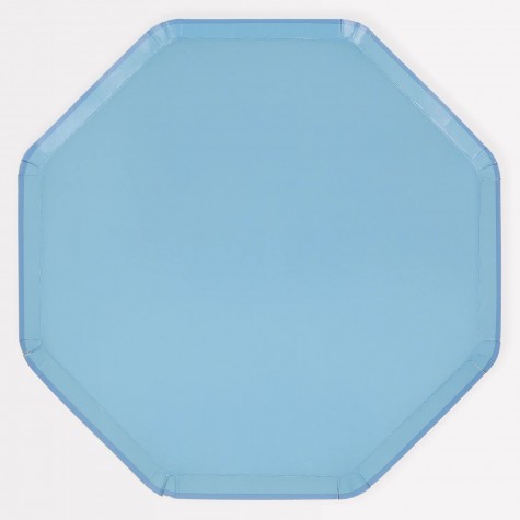 Piattini colorati di carta blu fiordaliso Piattini colorati di carta blu fiordaliso
