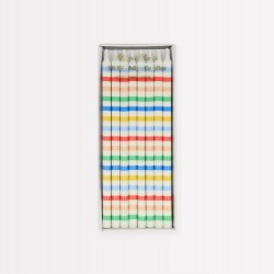 Candeline di compleanno a righe colorate