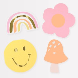 Tovagliolini di carta a forma di Happy Icons