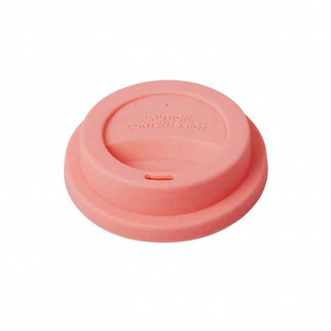 Coperchio per bicchiere grande in silicone corallo
