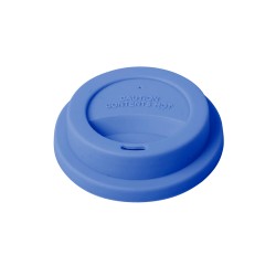 Coperchio per bicchiere grande in silicone blu