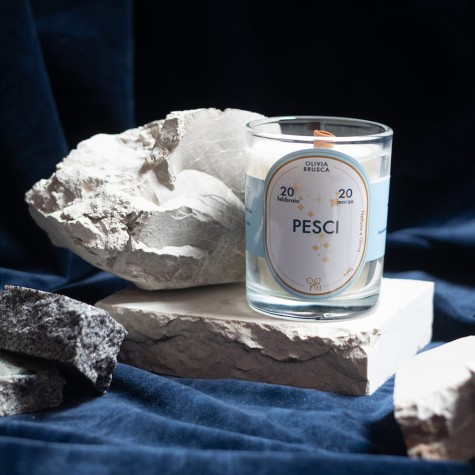 Candela profumata - Segno zodiacale Pesci | Gallina Smilza