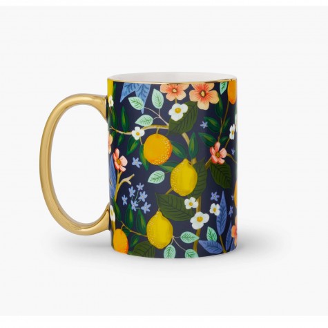 Tazza mug con agrumi e manico dorato | Rifle Paper Co