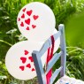 Palloncini compleanno con cuori Alice In Wonderland