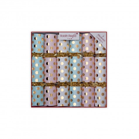 Crackers segnaposto a pois con cioccolatini | Gallinasmilza