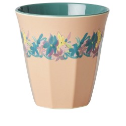 Bicchiere medio in melamina fantasia floreale