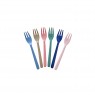 Set di forchette da dessert in 6 colori assortiti