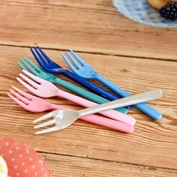 Set di forchette da dessert in 6 colori assortiti 2