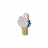 Tappo di sughero da vino con cigno