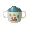 Tazza bimbo azzurra a 2 manici Happy Forest