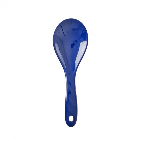 Cucchiaio grande da insalata in melamina blu