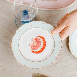 Piattino da dessert in porcellana con conchiglia | Yvonne Ellen