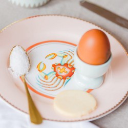 Piatto da dolce in porcellana con granchio | Yvonne Ellen