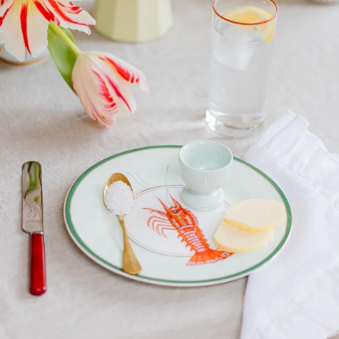 Piatto da dolce in porcellana con aragosta | Yvonne Ellen