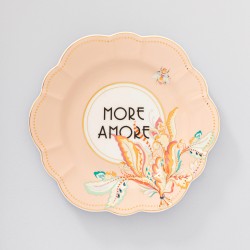 Piatto da dolce in porcellana floreale More Amore | Yvonne Ellen
