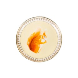 Piattino svuotatasche in porcellana con scoiattolo | Yvonne