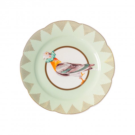 Piattino da dessert in porcellana con colombo | Yvonne Ellen