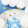 Candelina di compleanno azzurra numero 6