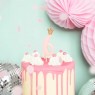 Candelina di compleanno rosa numero 6