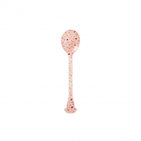 Cucchiaino da tè rosa con cuoricini