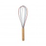 Frusta grande da cucina in legno e silicone
