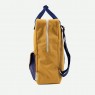 Zaino in materiale riciclato giallo ocra