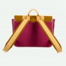 Cartella in tessuto riciclato fucsia con tasche anteriori