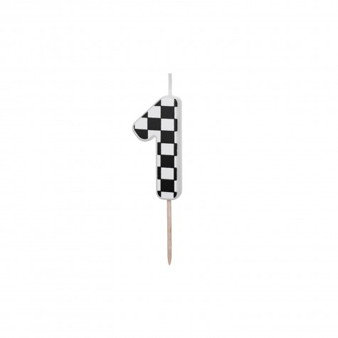 Candelina di compleanno Numero 1 Racing Cars