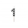 Candelina di compleanno Numero 1 Racing Cars