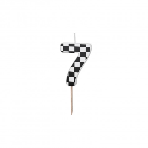 Candelina di compleanno Numero 7 Racing Cars