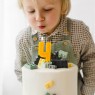 Candelina di compleanno Numero 4 Lego