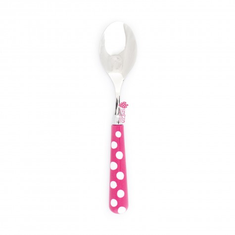 Cucchiaio frutta a pois - fucsia
